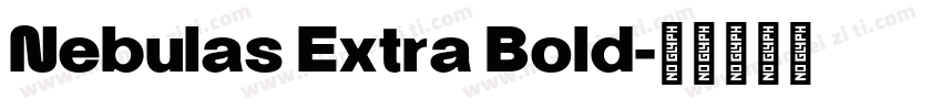 Nebulas Extra Bold字体转换